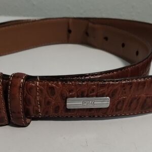 Polo by Ralph Lauren Textured Brown Belt Bag